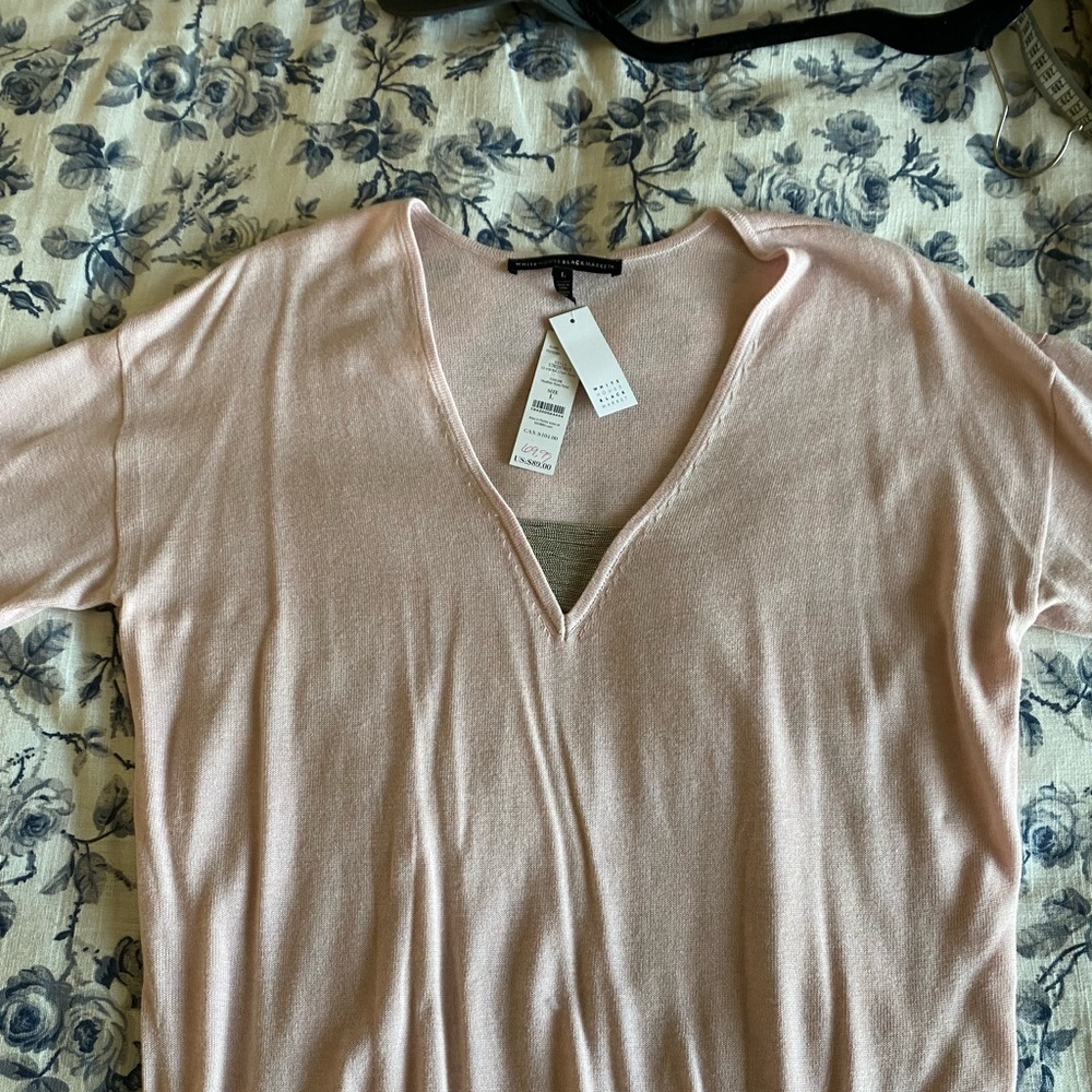 Pink WHBM sweater. Sz. L